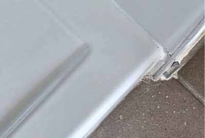 receveur de douche impact réparé